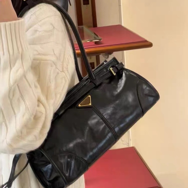 Premium Tote Bag Vintage Genuine Leather Handbags Luxury Shoulder Bags