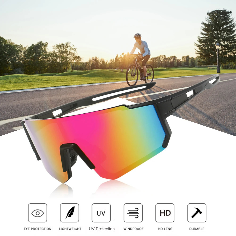 Ski Goggles Cycling Sunglasses UV Protection for Men Women Anti Glaring Windproof Sun Glasses Large Frame Outdoor Sports Run Eyewear Goggle 231215
