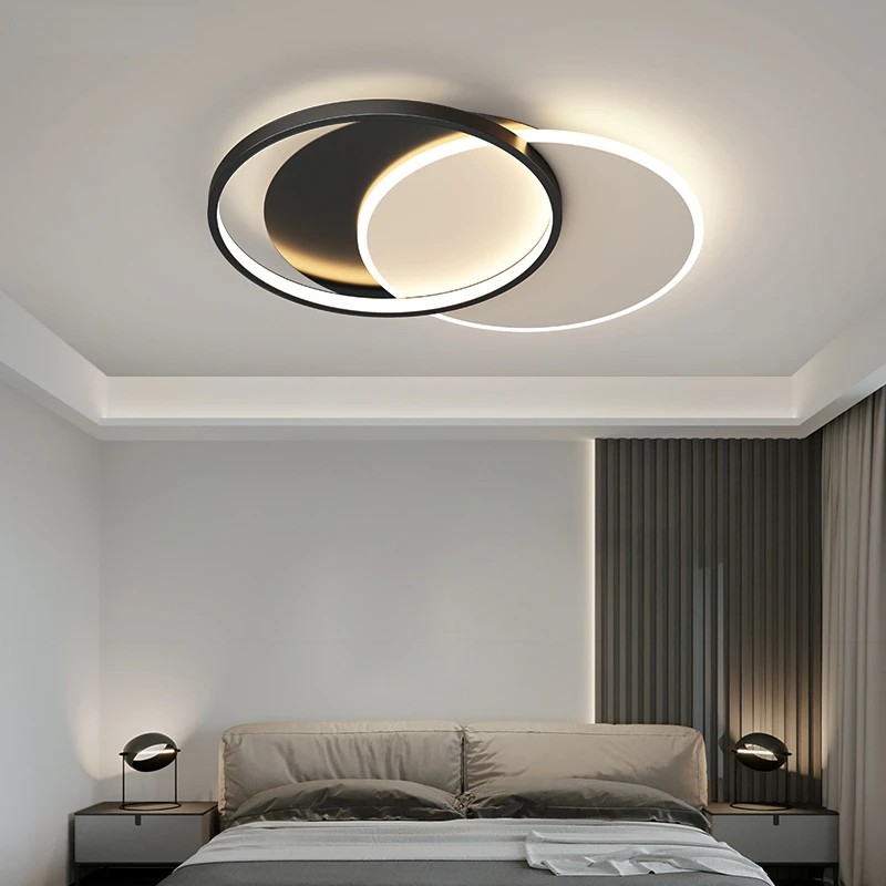 Simple Round Square Modern LED Chandeliers Lights Living Dining Room Kitchen Bedroom Hall Ceiling Lamps Home Indoor Lighting