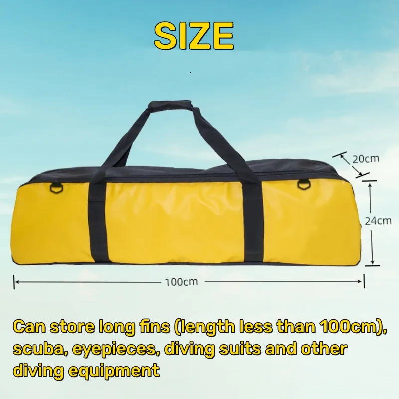 Outdoor Bags Diving Equipment Bag Free Long Fins Backpack Frog Shoes Large Capacity Waterproof for Surfing Fishing 231215