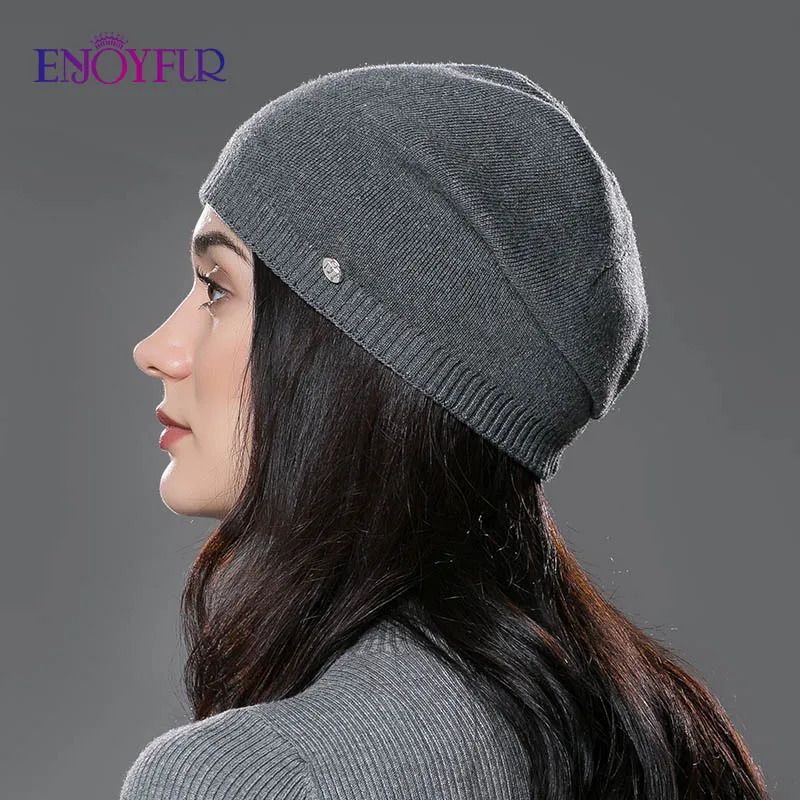 BeanieSkull Caps Women's hat knitted Wool hats for winter Hip-hop Style Gorros For female good quality casual caps 231215