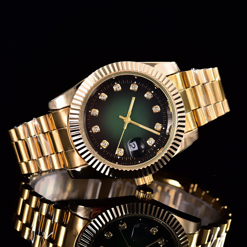 40mm Men women Casual Stainless Steel Mesh Belt Watch Simple Dial Quartz Watch Round Dials Business Wristwatch