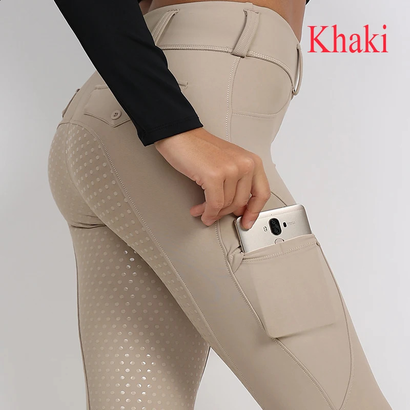 Women's Pants Capris Black Full Seat Silicone Breeches Anti-pilling Navy Horse Tights Women Reithose Riding Pant Equestrian Clothes