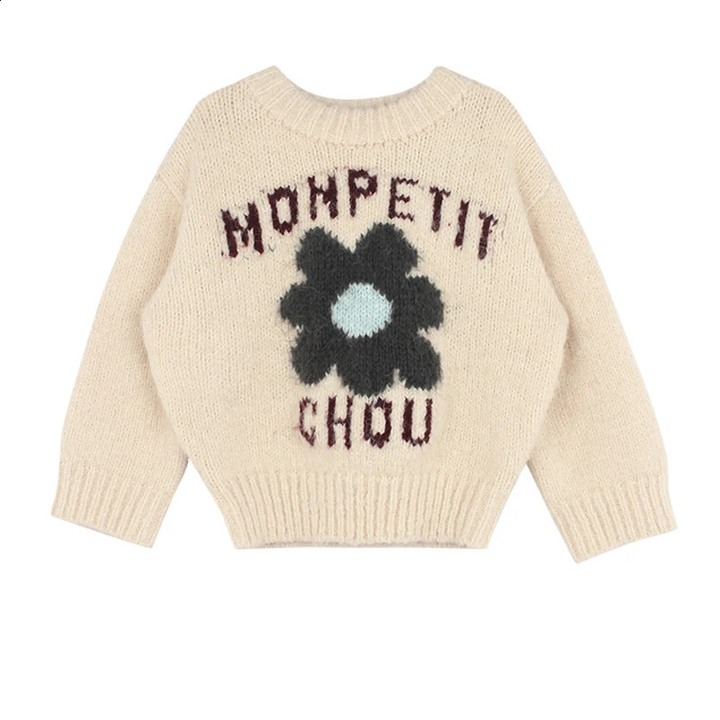 Cardigan Kids Xin Hua La Hua Spring Summer Knitted Pullover Sweater Q241205
