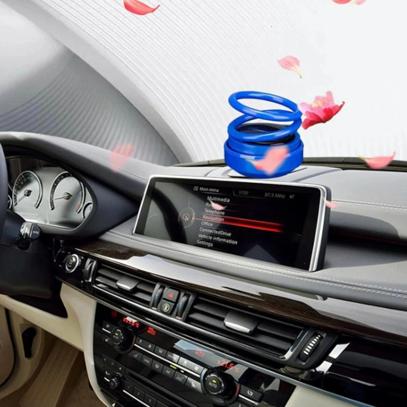 Car Air Freshener Solar Car Air Freshener rotate Kinetic Molecular Heater Fragrance Supplies Interior Accessories Decor Flavoring Perfume Diffuser 231