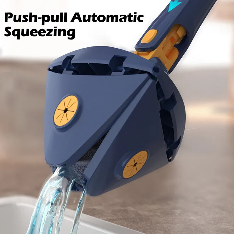 Mops Triangle 360 Spin Telescng or Mop Wet Dry for Tile Wall Cleaning 2024