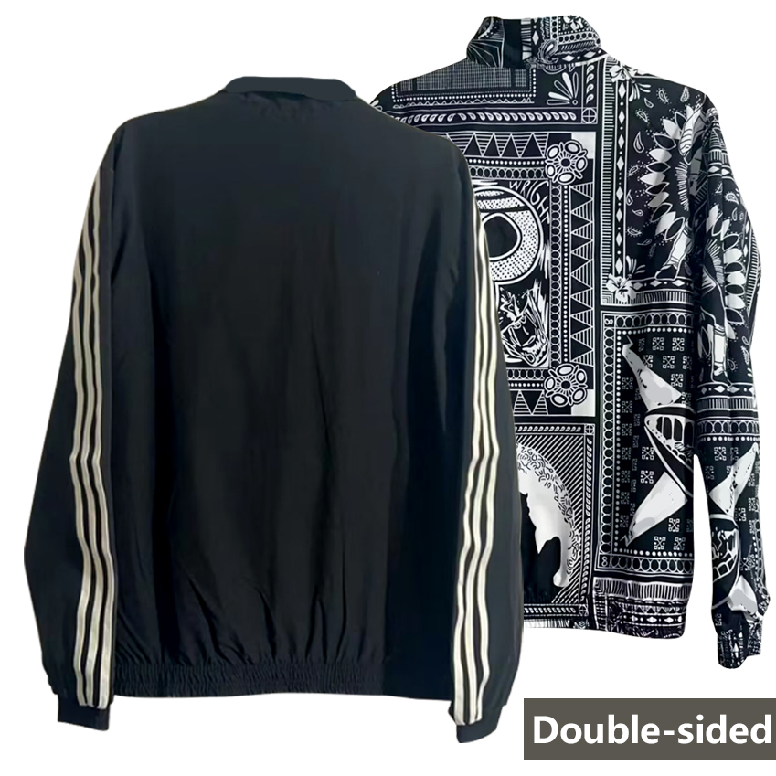 23 24 Men Premium Co branded version football Windbreaker tracksuit 2023 2024 Double-sided soccer full zipper trench coat 3XL Fashion sportswear