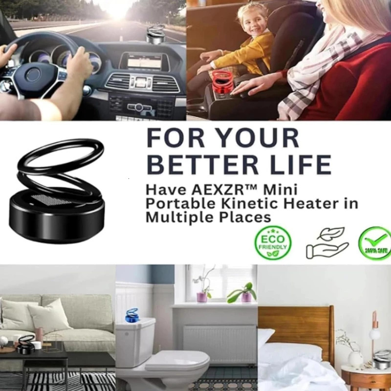 Car Air Freshener Solar Car Air Freshener rotate Kinetic Molecular Heater Fragrance Supplies Interior Accessories Decor Flavoring Perfume Diffuser 231