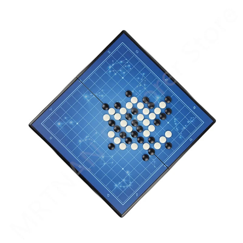 Chess Games Magnetic Go Game Set Smooth Foldable Puzzle Board Suit Waterproof Storage Hollow Box Portable for Festival Toys Gift 231215