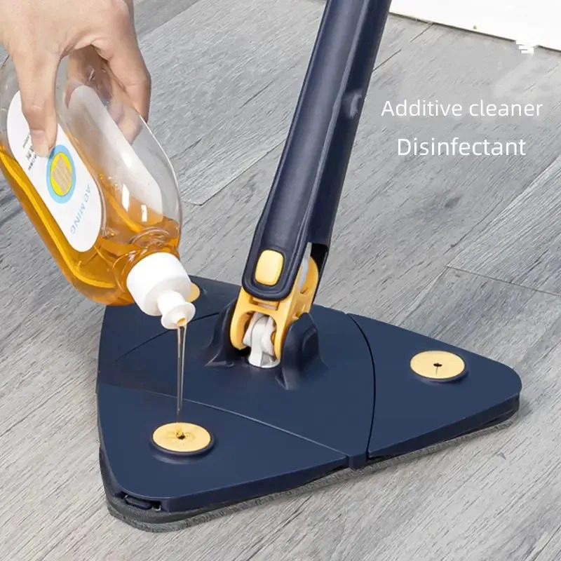 Mops Triangle 360 Spin Telescng or Mop Wet Dry for Tile Wall Cleaning 2024