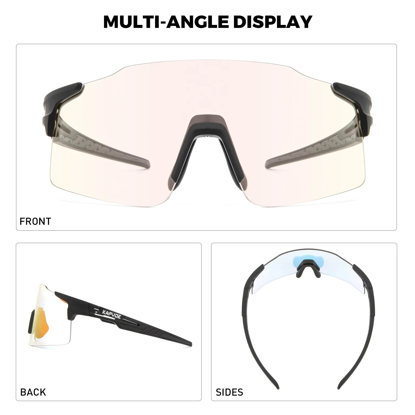 Ski Goggles P ochromic UV400 Men Women Sport Fishing Running Driving Glasses Cycling MTB Mountain Bike Eyewear Bicycle Sunglasses 231215