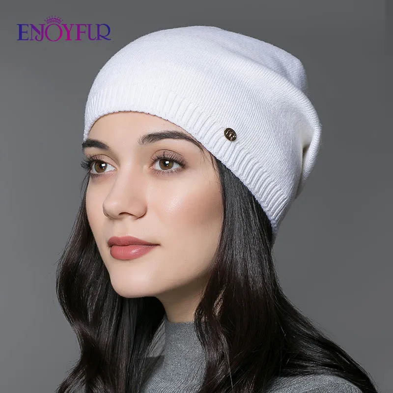 BeanieSkull Caps Women's hat knitted Wool hats for winter Hip-hop Style Gorros For female good quality casual caps 231215