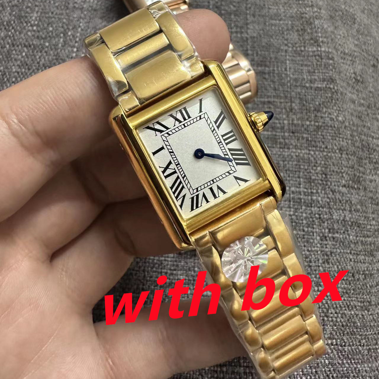 watch for ladies Designer Watch Square panthere fashion quartz movement square tank Women gold sier watches Montre de e business with box