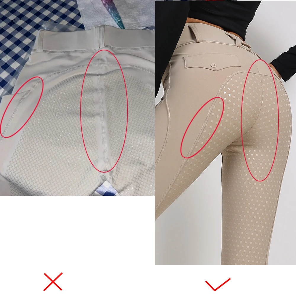 Women's Pants Capris Black Full Seat Silicone Breeches Anti-pilling Navy Horse Tights Women Reithose Riding Pant Equestrian Clothes