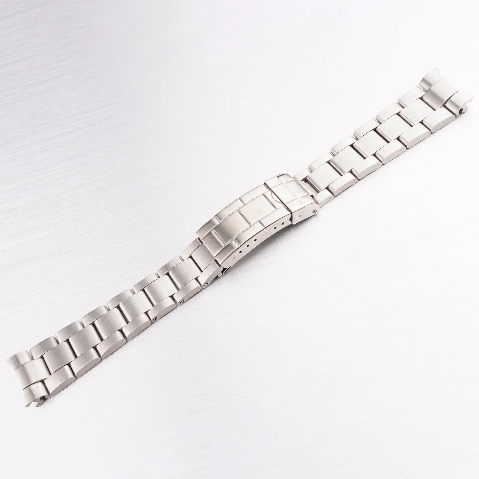 Watch Bands Rolamy 20mm 316L Steel Band Solid End Glide Silver Brushed Clasp Bracelet for VINTAGE Submariner Oyster 70216 231214