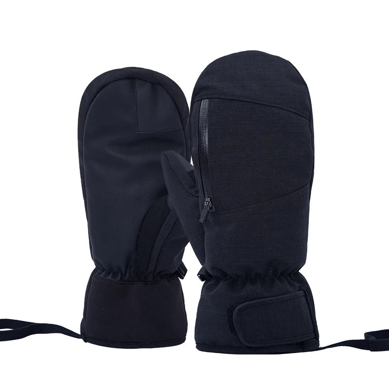 Ski Gloves Men Women Winter Skiing Snowboarding Can Touch Screen Waterproof Thermal Thick Snow Gloves Snowmobile Mittens Black White Gray 231216