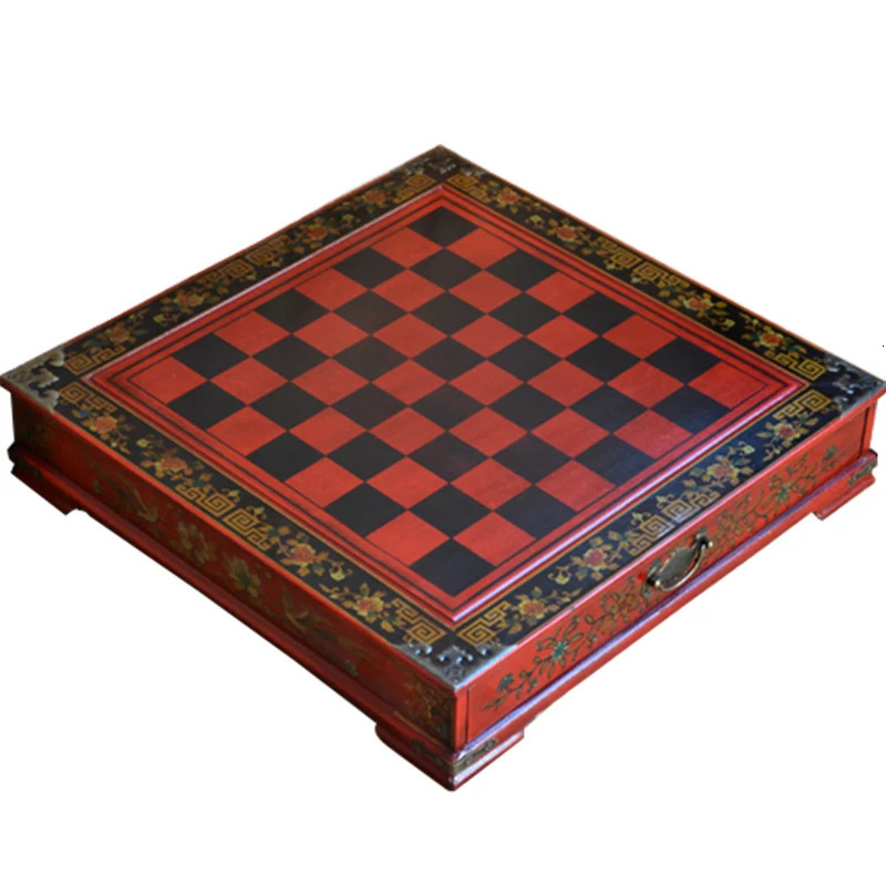 Games Classic Chinese Terracotta Warriors Retro Chess Wooden Chessboard Carving Teenager Adult Board Game Puzzle Birthday Gift 231215