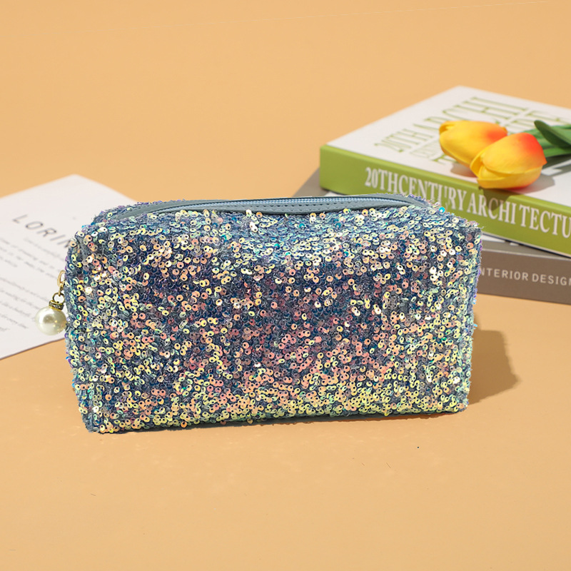 Paillette Cosmetic Bags for Brushes Lipsticks Foundation Colorful Fashion Sparkling Makeup Bag Portable Traveling Storage Bags High Capacity