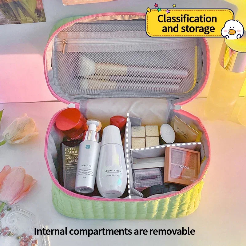 Cosmetic Bags Case Makeup Bag Travel Pouch Mini Triangle Toiletries Box Organizer with Zipper Kawaii Beauty Case Organizador 231216