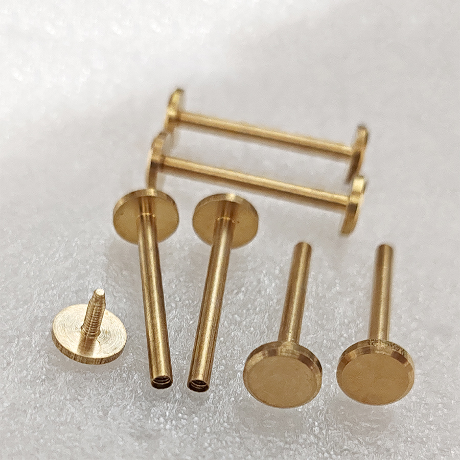 Height 25/30mm Wallet Bag Screw Brass Belt Rivet DIY Handmade Leather Car Key Case Fastener Hardware Part