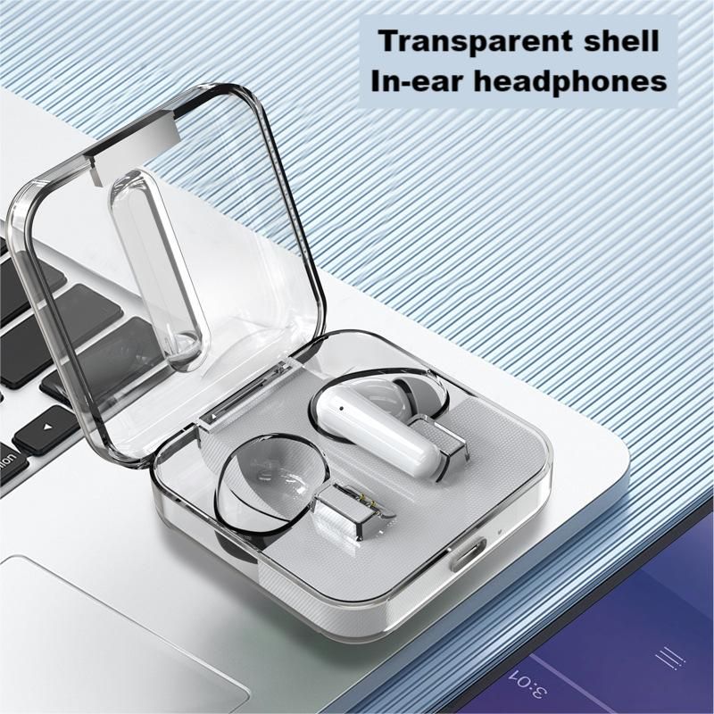 TWS Bluetooth wireless earphones In-ear headset Transparent shell Fingerprint control S168 Built-in Microphone High quality Sport Earphone Music heads