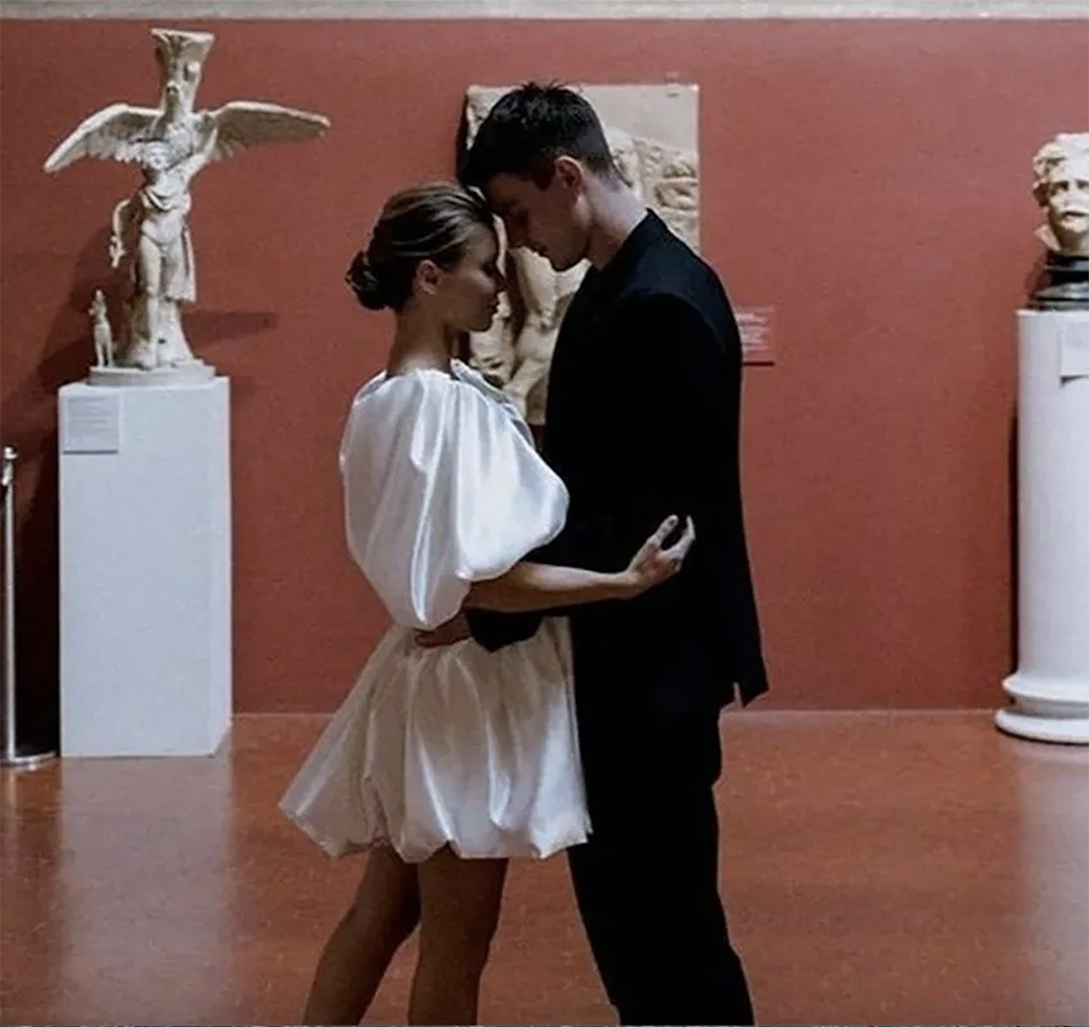 Elegant Short A-Line Wedding Dresses 2024 Detachable Lantern Sleeves Strapless Flower Bud Skirt Satin Bridal Party Birthday Gowns Vestidos De Novia 05