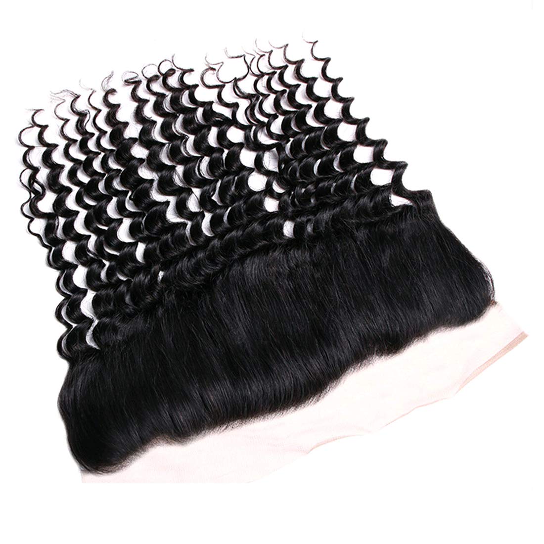 Jerry Curly Human Hair 13X4 Transparent Lace Frontals Closures Pre Plucked Natural Haire