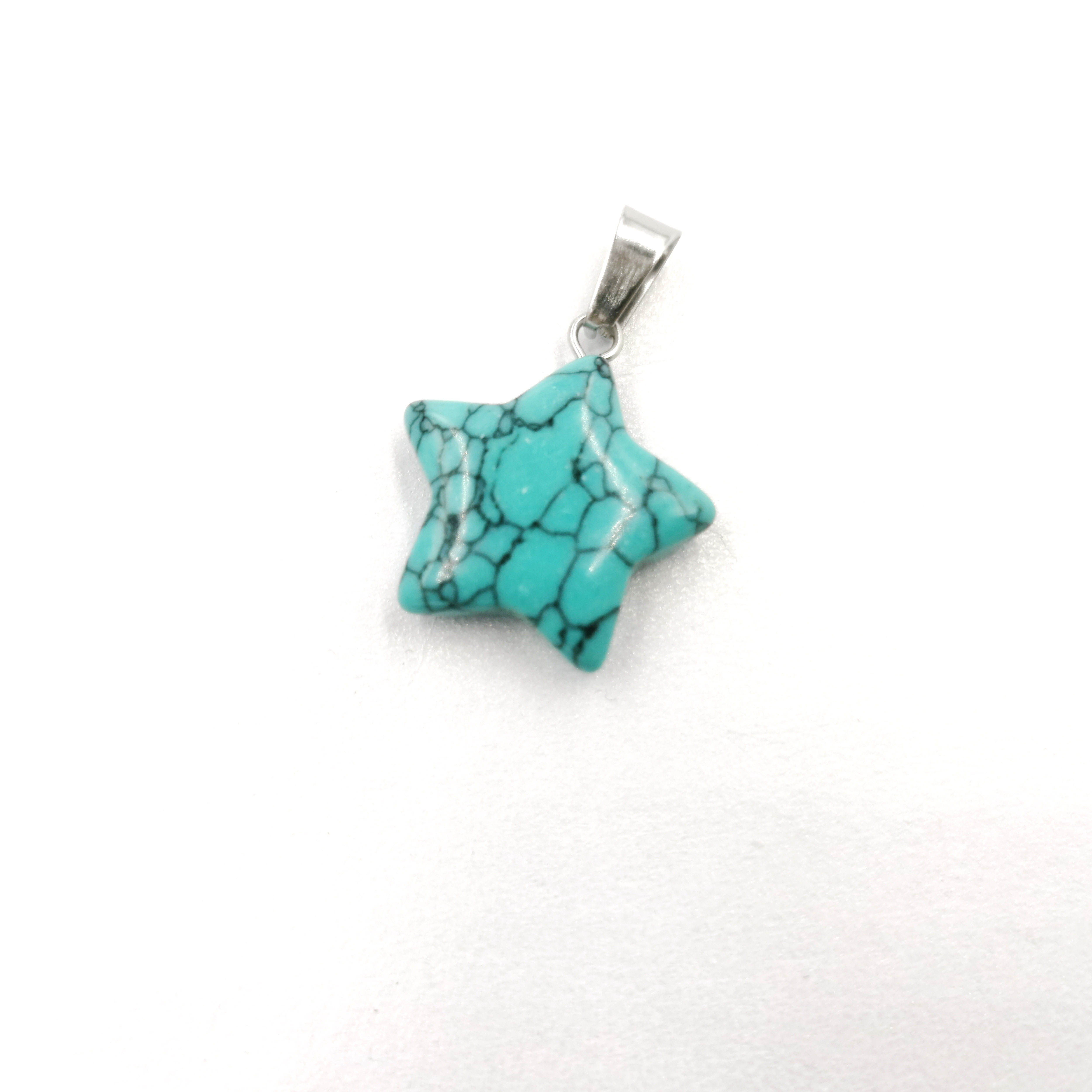 Natural Stone Pentagon-Shaped Fashion Beads Necklace Pendants for Jewelry Making