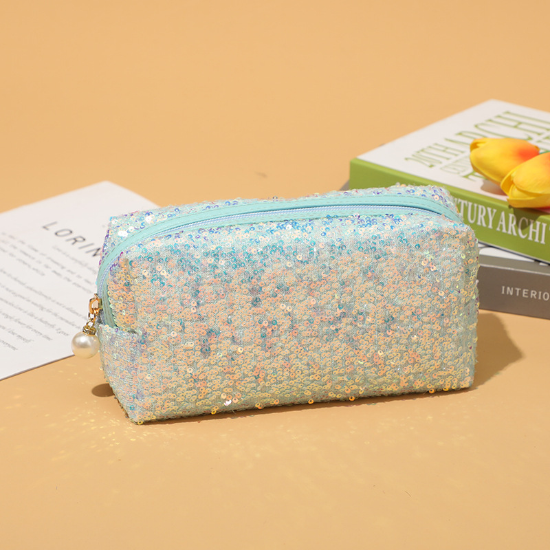 Paillette Cosmetic Bags for Brushes Lipsticks Foundation Colorful Fashion Sparkling Makeup Bag Portable Traveling Storage Bags High Capacity