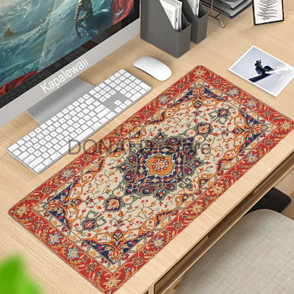 Mouse Pads Wrist Rests Persian Carpet Custom Large Xxl Mouse Pad Keyboards Rubber Gaming Mousepad Desk Mat For Game Player Desktop Computer Laptop Mat