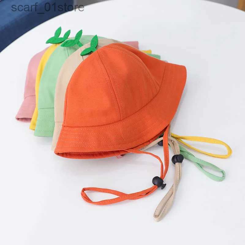 Wide Brim Hats Bucket Hats Cartoon Little Grass Bucket Hat Panama Fisherman C Cute little grass Hat Man Women Bob Outdoor Sun Hats Casual CsL231216