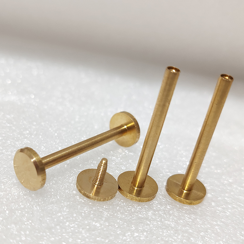 Height 25/30mm Wallet Bag Screw Brass Belt Rivet DIY Handmade Leather Car Key Case Fastener Hardware Part