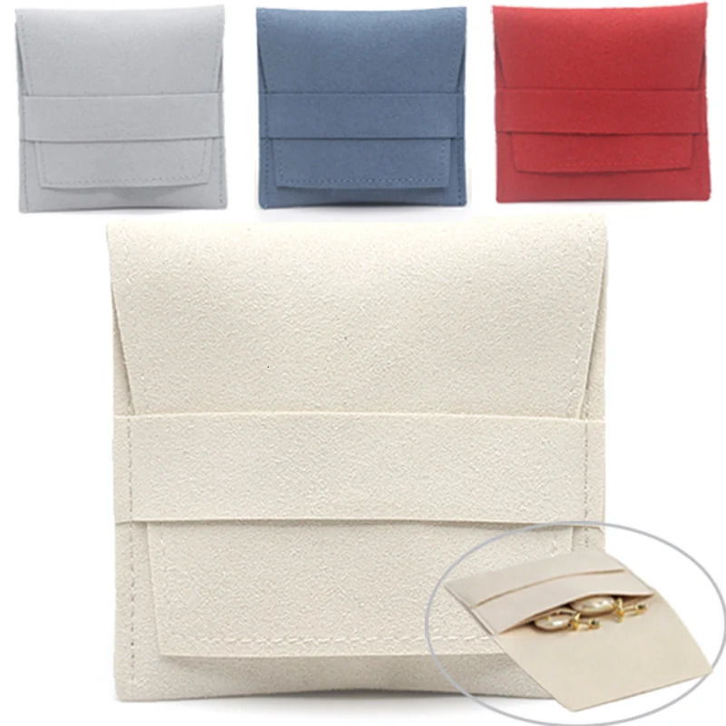 Watch Boxes Cases Microfiber Jewelry Pouch Bag Soft Velvet Gift bag Necklaces Earrings Rings Storage Package Jewellry Organizer Holder 8 8cm 231215