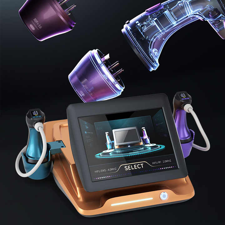 EMS Focused RF Facial Radio Frequency 8 Cartridges Body Contouring Fat Reduction Beauty Instrument