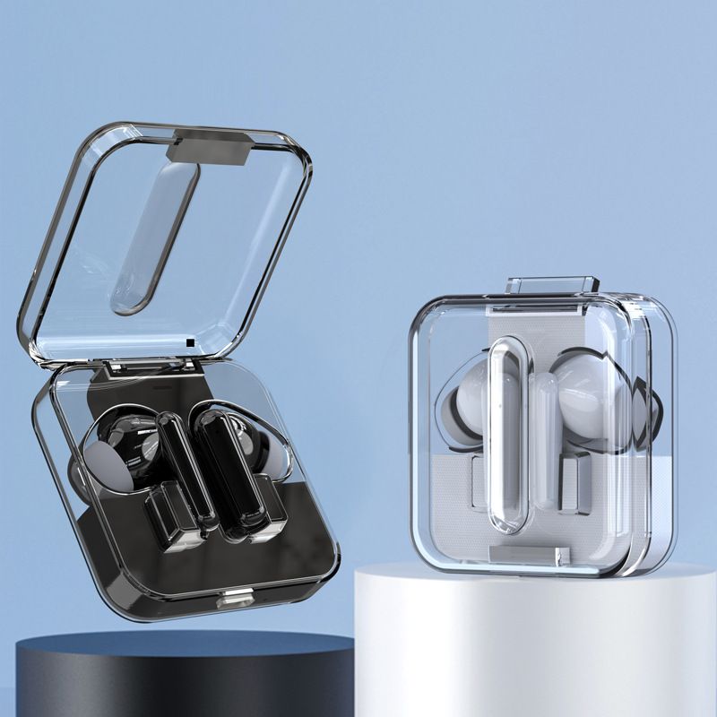 TWS Bluetooth wireless earphones In-ear headset Transparent shell Fingerprint control S168 Built-in Microphone High quality Sport Earphone Music heads