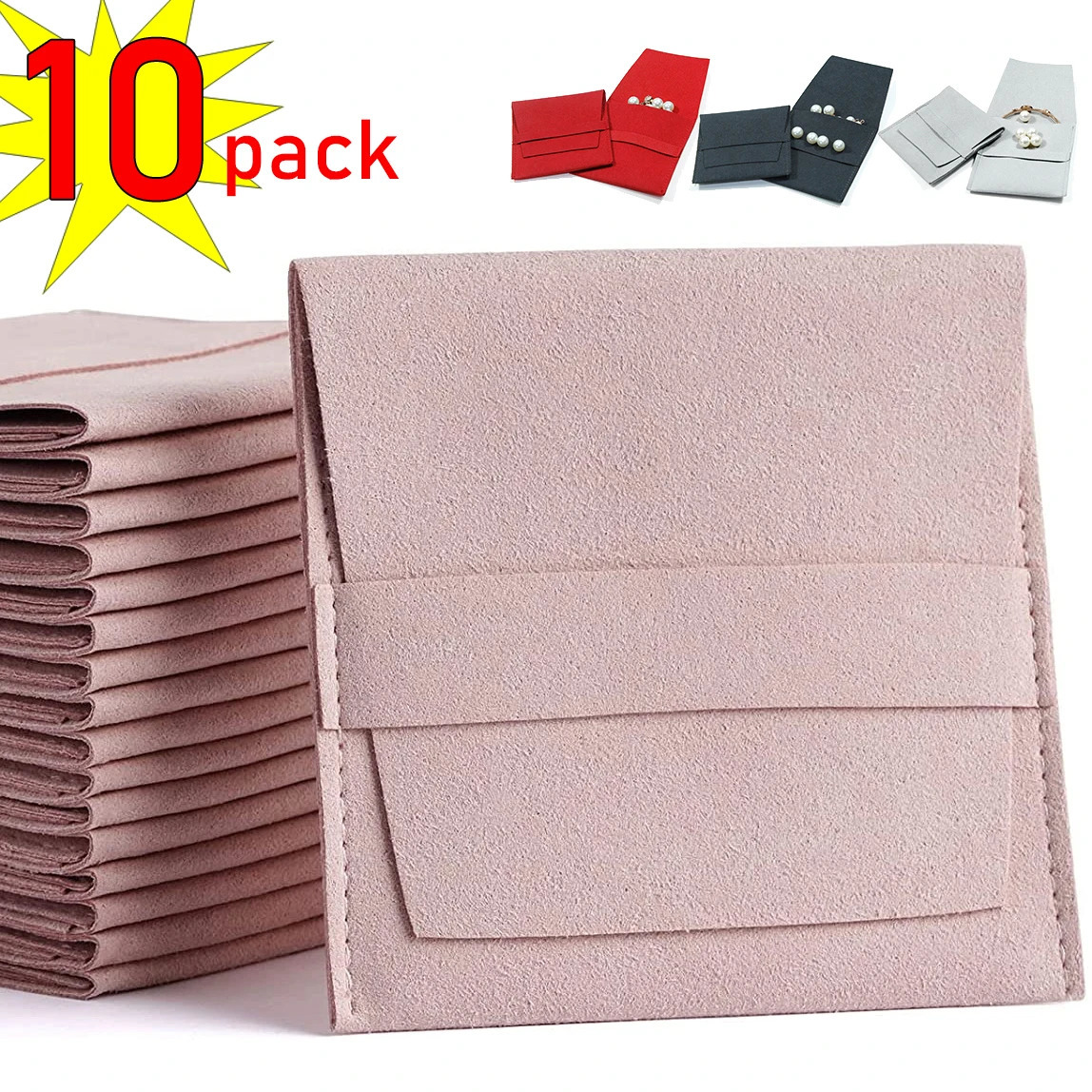 Watch Boxes Cases Microfiber Jewelry Pouch Bag Soft Velvet Gift bag Necklaces Earrings Rings Storage Package Jewellry Organizer Holder 8 8cm 231215