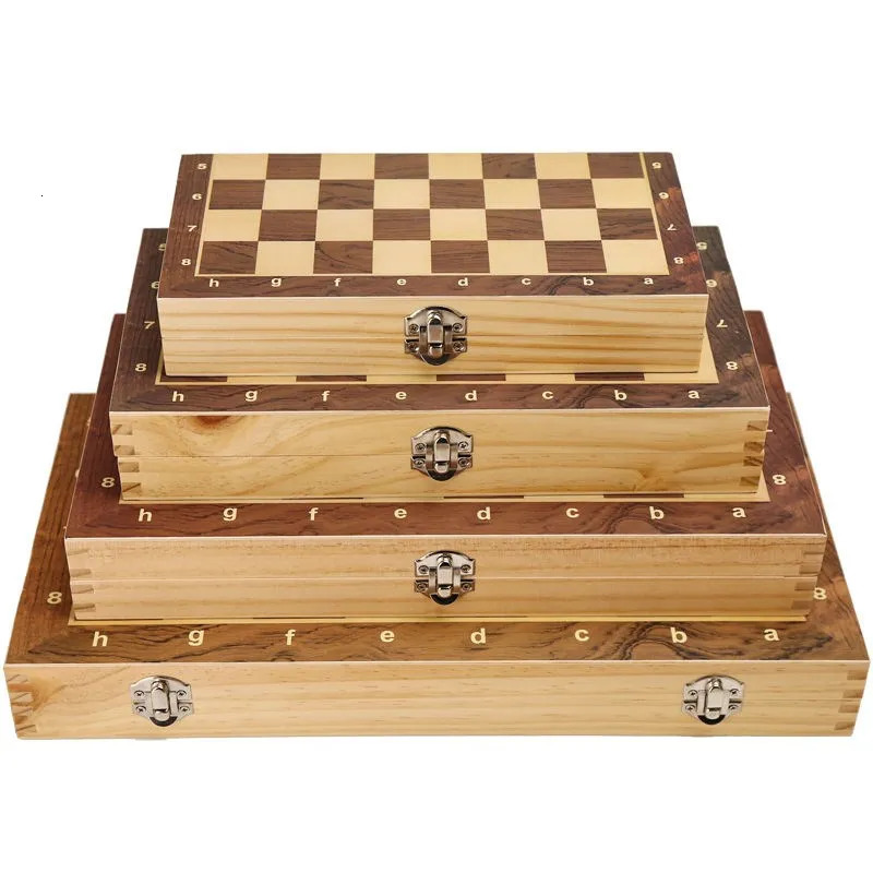 Chess Games Chess set board 24-39cm adult children gift family game chess solid wood chess pieces traditional classic handmade 231215