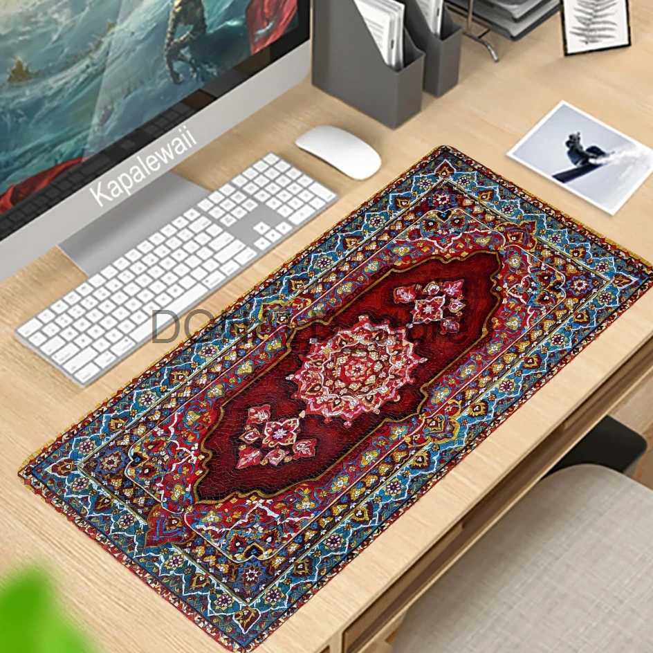 Mouse Pads Wrist Rests Persian Carpet Custom Large Xxl Mouse Pad Keyboards Rubber Gaming Mousepad Desk Mat For Game Player Desktop Computer Laptop Mat