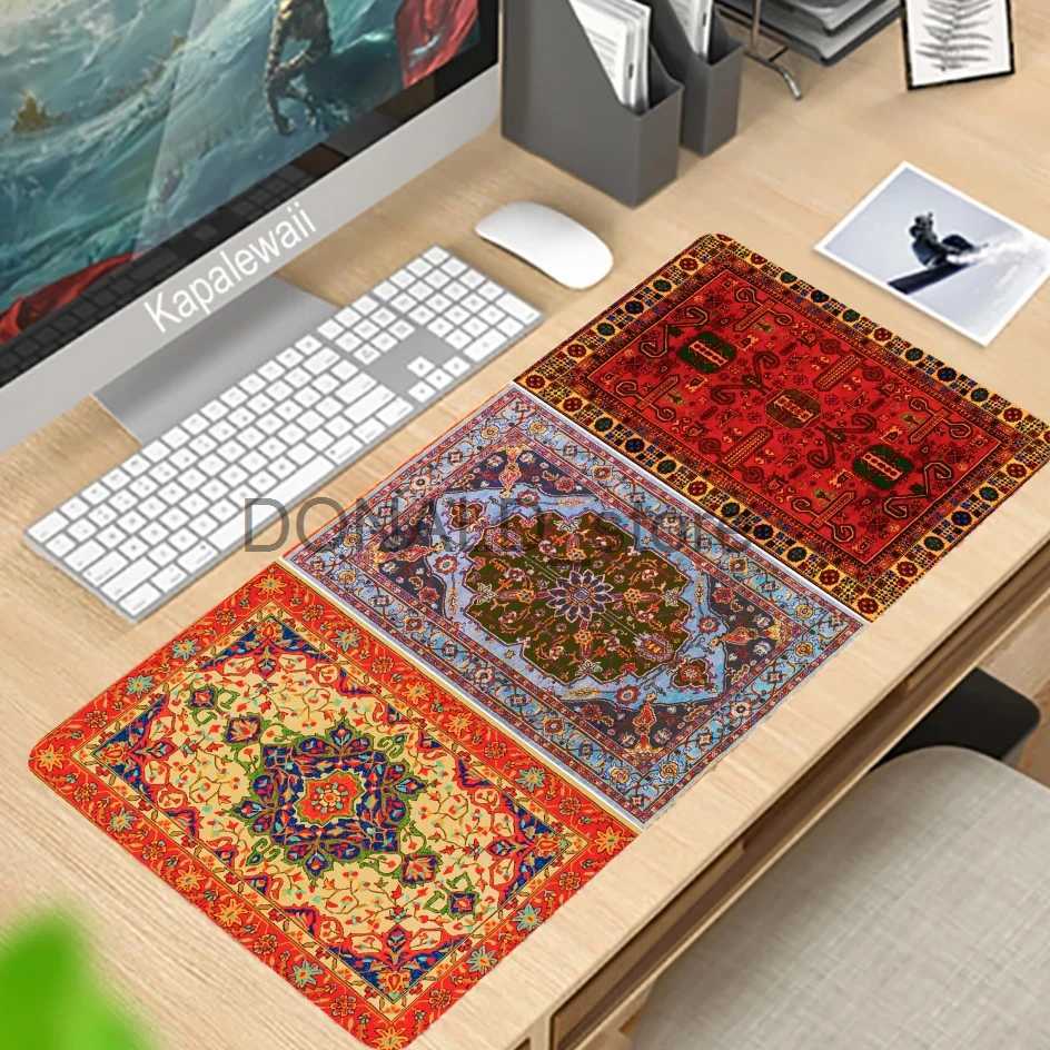 Mouse Pads Wrist Rests Persian Carpet Custom Large Xxl Mouse Pad Keyboards Rubber Gaming Mousepad Desk Mat For Game Player Desktop Computer Laptop Mat