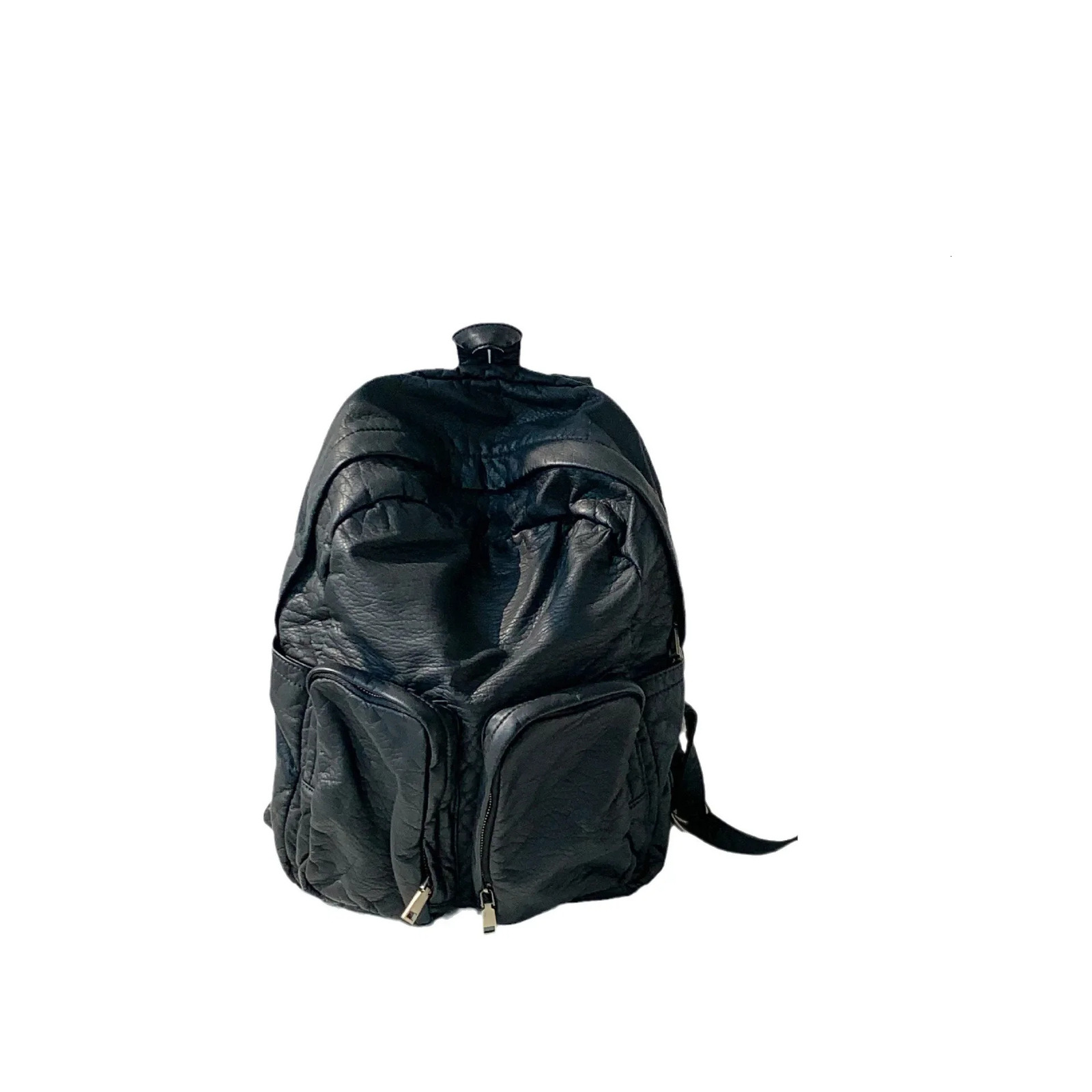 New Free Shipping Designer Bag Evening Bags LEFTSIDE 2025S Sier Travel Zipper Back Pack Korean Fashion Simple Solid Colorbackpack For Women School Tee