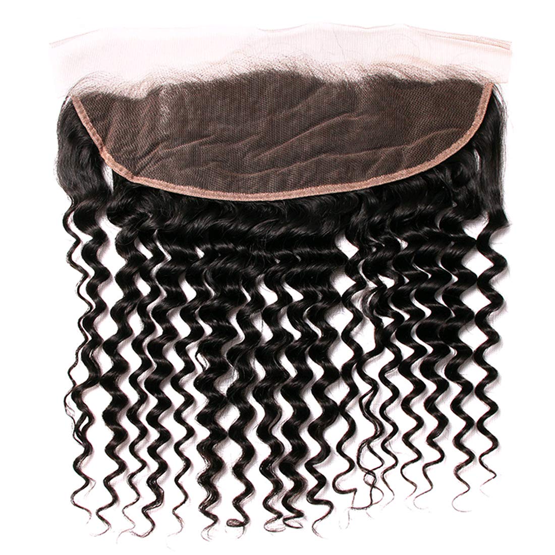 Jerry Curly Human Hair 13X4 Transparent Lace Frontals Closures Pre Plucked Natural Haire