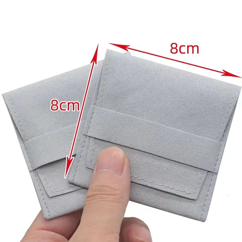 Watch Boxes Cases Microfiber Jewelry Pouch Bag Soft Velvet Gift bag Necklaces Earrings Rings Storage Package Jewellry Organizer Holder 8 8cm 231215