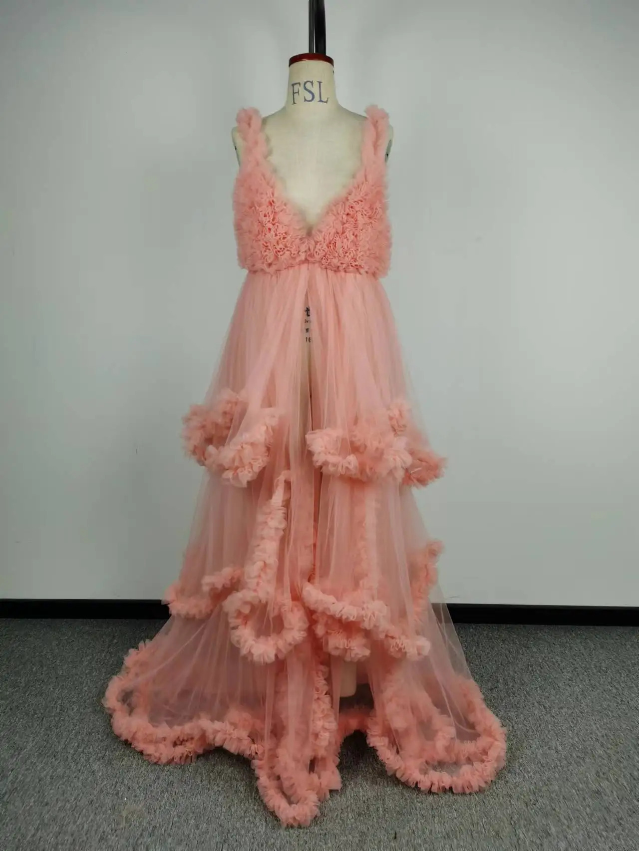 Maternity Dresses Maternity Dresses Sexy V Neck Womens Prom Elegant Pregnant Ruffles Ball Gown Evening Party Dress Premama P o Shoot Robes Pink 231216