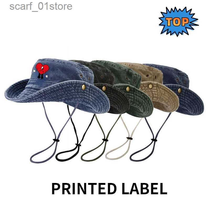 Wide Brim Hats Bucket Hats 2023 Fishing Fisherman Hats UN VERANO SIN TI Bucket Hat for Men Woman Outdoor C Wide Brim Summer Hiking Camping HatL231216
