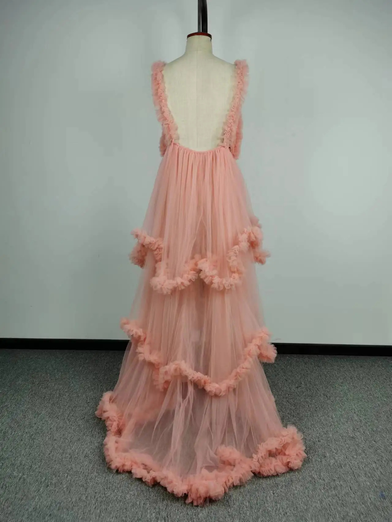 Maternity Dresses Maternity Dresses Sexy V Neck Womens Prom Elegant Pregnant Ruffles Ball Gown Evening Party Dress Premama P o Shoot Robes Pink 231216
