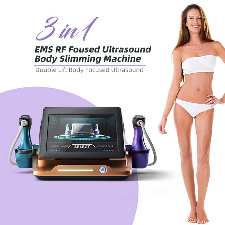 EMS Focused RF Facial Radio Frequency 8 Cartridges Body Contouring Fat Reduction Beauty Instrument