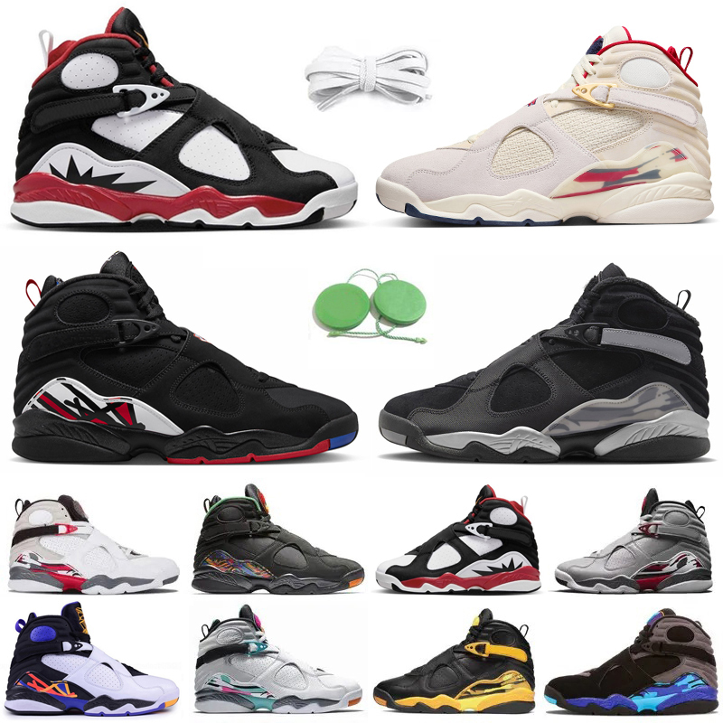 Jumpman 8 Men Basketball Shoes 8s Designer Sneaker Sail Winterized Gunsmoke Playoffs Aqua Paprika Taxi Three Peat Raid South Beach Mens Trainers Sports Sneakers