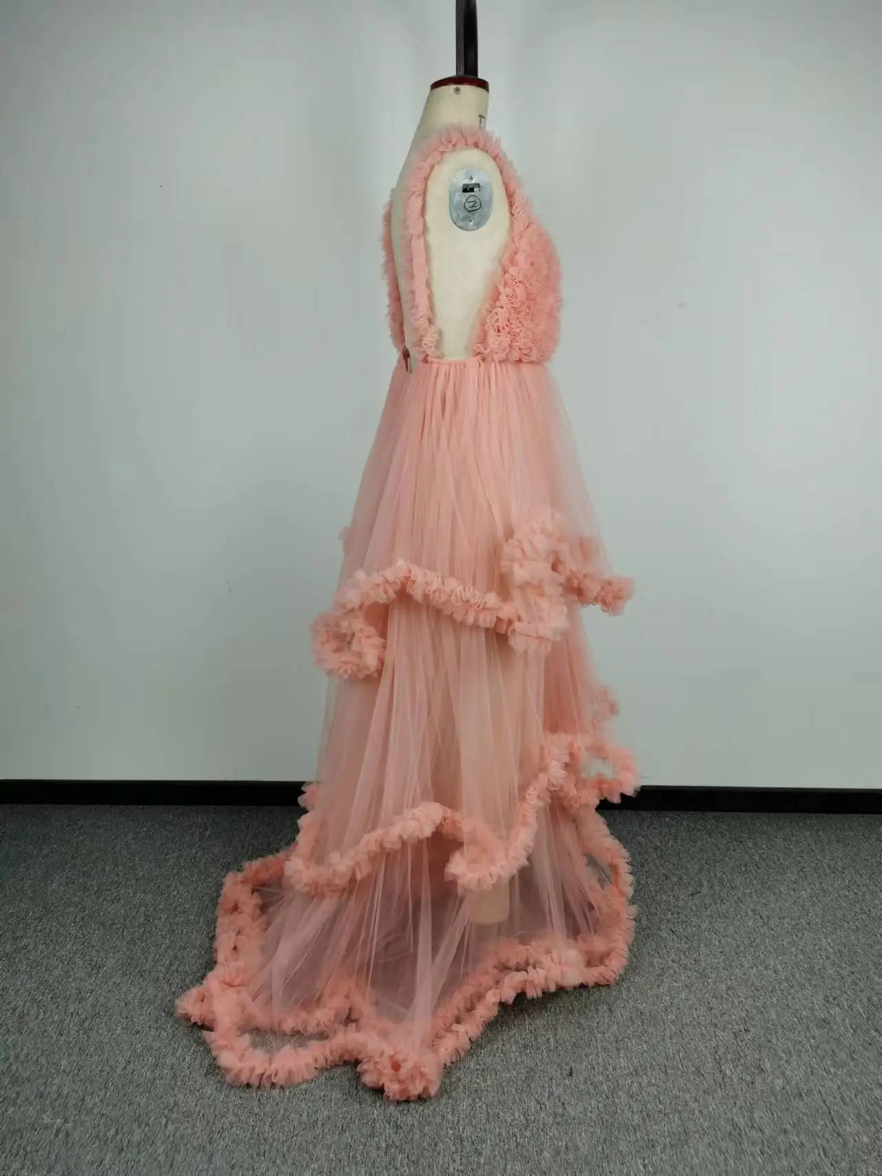 Maternity Dresses Maternity Dresses Sexy V Neck Womens Prom Elegant Pregnant Ruffles Ball Gown Evening Party Dress Premama P o Shoot Robes Pink 231216
