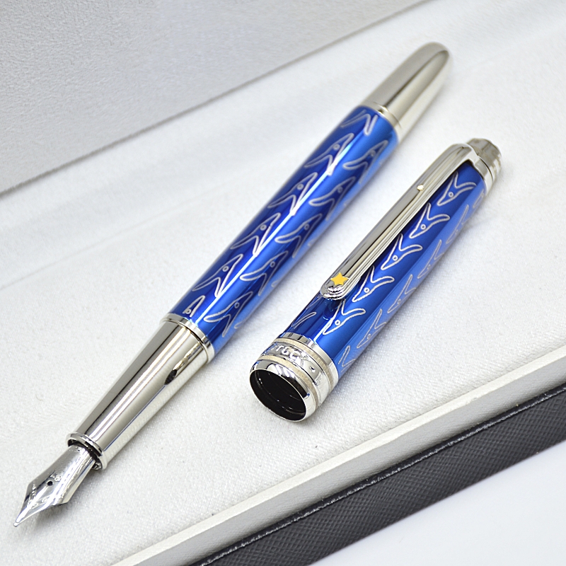 Special Edition Prince Blue Metal And Resin Rollerball Pen Ballpoint Pen Office School Writing Fountain Pens With Serial Number