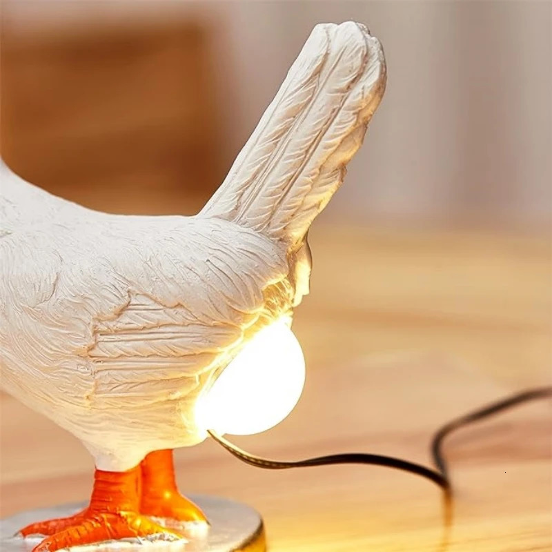 Novelty Items Decorative Night Lights Simulated Animal Funny Easter Home Decor Party Carnival Chicken Lamp Chick Night Light Ornaments 231216